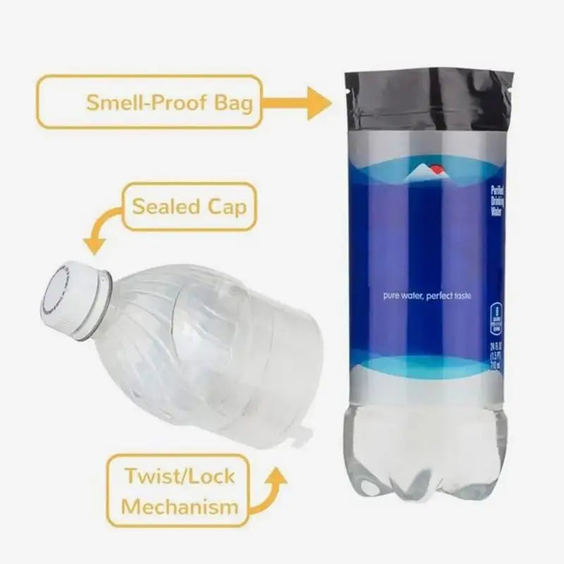 Diversion Water Bottle Secret Stash Container Water Bottle Stash Safe Can Seamless Design Stash Money Bottle For Traveling